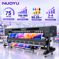 Système Hoson 3,2 mètres, double tête d'impression I3200E, 1440 dpi, machine à solvant écologique pour enseignes publicitaires, bannières PVC flexibles, impression rouleau à rouleau