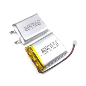 MSDS，KC，CB，IEC批准的袋式脂质电池锂离子电池852934 800mah 3.7V锂离子聚合物锂聚合物电池