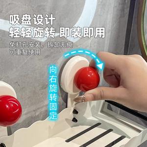 Étagère murale créative pour salle de bain, sans perçage, support de rangement durable pour toilettes et salle de bain, avec protection de 3 cm de hauteur - Product Image 3