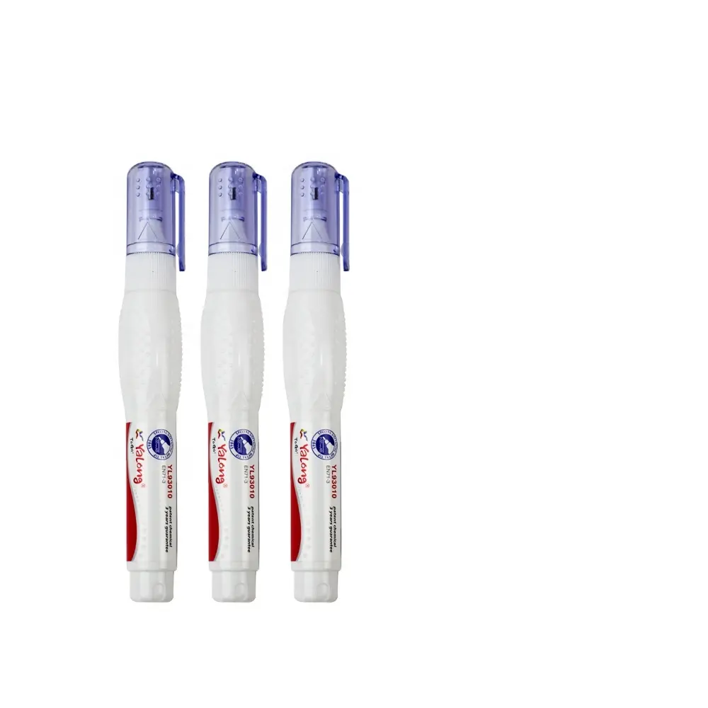 Penne per correttore fluido per correzione del nastro di correzione del liquido bianco ylong