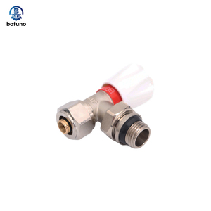 1/2 3/4 pulgadas niquelado Conexión en vivo PPR Sistema de calefacción para el hogar control de flujo de agua válvulas de radiador manuales - Product Image 4