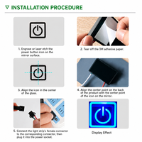 Interrupteur à capteur tactile DC12V pour bande LED, éclairage d'armoire, contrôleur tactile unique pour fabricant de meubles
