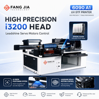 Nouvelle imprimante UV DTF 6090 A1 2026, machine hybride 2-en-1 à plat I3200 I1600 XP600 pour l'impression d'étiquettes et d'autocollants 3D en relief