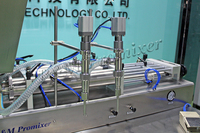 Horizontal 2 têtes semi-automatique pâte Machine crème Pot chine acétone liquide pistolet buse pour liquide remplissage machines équipements