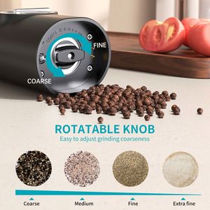 Nuevos Modelos de Parrillas para Barbacoa, Molinillos Automáticos de Pimienta y Sal para Exteriores, Juego de Molinillos Eléctricos de Sal y Pimienta - Product Image 2