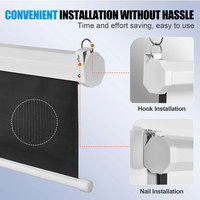 Écran de projection manuel de 100 pouces, compatible 4K 3D HD, pour salon, compatible avec tous les types de projecteurs