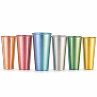 Tasse à double paroi en titane pur, 280ml, 300ml, bouteille d'eau en titane anti-brûlure, légère, pour le camping, la randonnée, les voyages, la maison