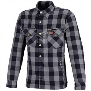 New Arrival Bikers Gear Custom Made Size Kevlar-Lined Lumberjack <b>Flannel</b> Motorcycle Shirt <b>Jacket</b> - Product Image 1