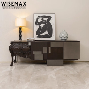 WISEMAX MUEBLES Nordic retro muebles para el hogar pasillo esquina gabinetes de almacenamiento mesas de TV <span class=keywords><strong>mesa</strong></span> de <span class=keywords><strong>Consola</strong></span> de madera de roble para sala de estar - Product Image 4