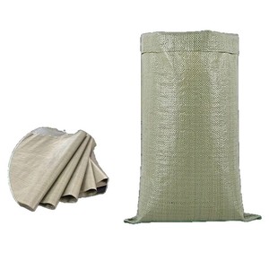 Sac tissé en plastique Hongmao, épaisseur 0,2 mm, gris, pour l'emballage d'engrais et de produits chimiques, et le stockage de déchets de construction - Product Image 1