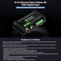 Módulo de Relé Ethernet de 8 Canales Aismartlink (B), Entrada Digital, Circuitos de Aislamiento y Protección, Protocolo Modbus RTU/Modbus TCP