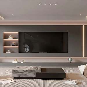 Meuble TV mural moderne minimaliste à succès, couleur personnalisable, fabriqué en Chine pour le salon - Product Image 3