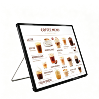 Boîte à lumière LED ultra-fine en alliage d'aluminium à encastrer, 2000 lumens, pour comptoirs de bar et panneaux de menu de restaurant