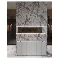 Prima – Dalles en pierre frittée grand format à motifs continus, durables, anti-reflet, personnalisables pour chambre et salon – Design moderne