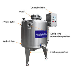 Petit pasteurisateur de lait 100L Pasteurisateur de crème glacée Pasteurisateur par lots Petit homogénéisateur de lait Prix - Product Image 6
