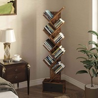 Étagère à livres moderne minimaliste sur pied, 9 étagères, rangement pour salon et chambre, directement de l'usine