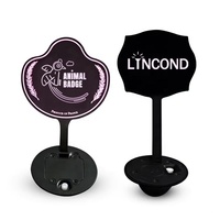 Étiquette de bouteille lumineuse LED EL personnalisée pour vin, en matériaux PET + ABS + LED, pour maison, restaurant, bar, hôtel, mariage