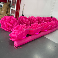 Chaînes de roses gonflables géantes, chaînes de fleurs pour célébrations, décoration de mariage, autres événements, scènes de bonheur et romantiques