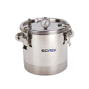 Bocal anaérobie personnalisable en acier inoxydable SCITEK pour la stérilisation à haute température dans les laboratoires Support OEM - Product Image 1