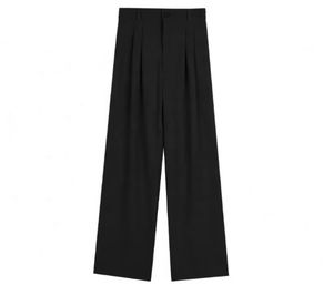 Pantalones De Verano Para Mujer Colgantes De Cintura Alta Pierna Ancha Sueltos Y Adelgazantes Informales - Product Image 2