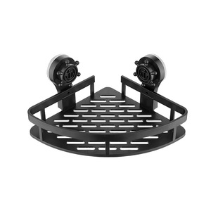 Mensola Angolare Moderna in Plastica per <span class=keywords><strong>Bagno</strong></span>, <span class=keywords><strong>Porta</strong></span> <span class=keywords><strong>Asciugamani</strong></span> Senza Foratura, Installazione con <span class=keywords><strong>Ventosa</strong></span> in Acciaio Inox - Product Image 5