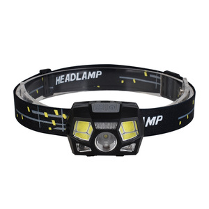 Lampe frontale XPE COB à lumière rouge, rechargeable par USB, avec capteur, étanche, pour la pêche de nuit, le camping - Product Image 1