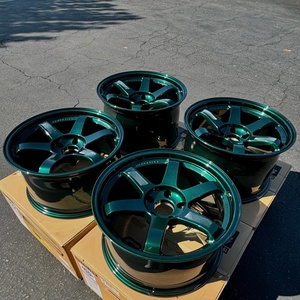 Volk Racing TE37 SL SAGA Vert 5x100 5x112 5x120 5x114 3 17 17x9 18x9 5 38 18x11 pour Brz GR86 FK8 S2000 Honda Camry - Product Image 1