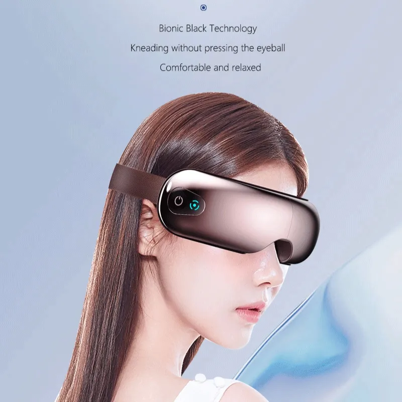 New Product 2024 3d Visualization Eye Care Massager Rechargeable Eye Massager With Heat Smart Airbag 8-Zone Massage