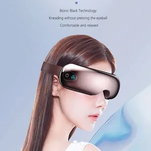 Nieuw Product 2024 3d Visualisatie Oogzorg Massager Oplaadbare Oogmassageapparaat Met Warmte Slimme Airbag 8-zone Massage