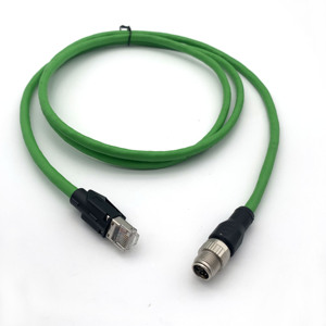 Svlec Industrial <span class=keywords><strong>Ethernet</strong></span> IP67 M12 Câble de connexion mâle RJ45 Cat. Câbles de communication droit mâle 6A - Product Image 4