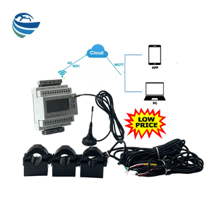 Nhà máy sản xuất 80a-300a Din Rail 3 pha Power <span class=keywords><strong>Meter</strong></span> hỗ trợ wif Lora 4 gam thông tin liên lạc cho các tòa nhà từ xa trực tuyến năng lượng màn hình - Product Image 1