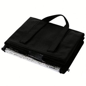 Custom Delivery Insulated Cooler Bag With Logo Black Luxury Reusable Bags for Fruit Beverage Grocery - Product Image 4
