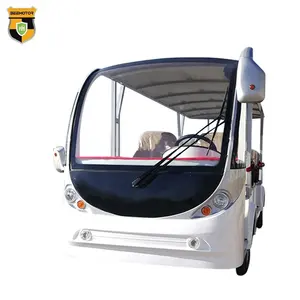 2023 Hot Sell 17 Seater Car Tourist City Sightseeing Luxury Resort 72V Factory Price Electric Shuttle Bus On Sale