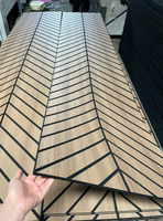 Panneaux acoustiques 9 mm 60*240 cm Panneaux muraux pour l'intérieur Films de base en bois PVC pour la décoration de plafond de salon et de chambre à coucher