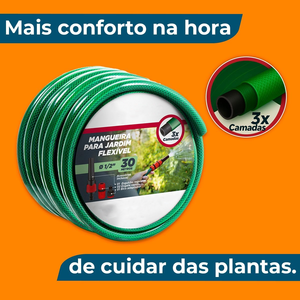 <span class=keywords><strong>Manguera</strong></span> <span class=keywords><strong>de</strong></span> Jardín <span class=keywords><strong>de</strong></span> PVC Tejido Verde Flexible y Resistente <span class=keywords><strong>de</strong></span> <span class=keywords><strong>30</strong></span> <span class=keywords><strong>Metros</strong></span> para Riego, Alta Presión, Duradera, Resistente al Desgaste, Protección Anti-UV - Product Image 2