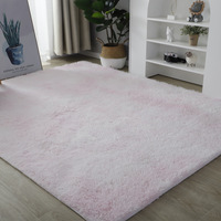 Tapis shaggy en microfibre de Chine, grande taille, doux et uni, pour salon, avec poils longs et épais
