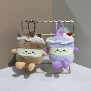 Groothandel Trendy Schattige Zachte Cake Pluche Hangende Pop Boba Cup Tas Hangende Ornament Sleutelhanger Pluche Speelgoed voor Cadeau Decoratie - Product Image 4
