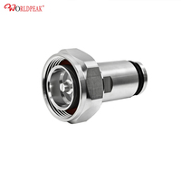 Connecteur mâle DIN 7-16 pour câble LMR400 RG8 50 Ohm, faible PIM, plaqué or, type à sertir