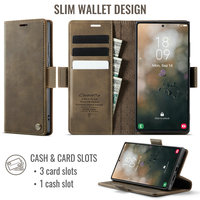 CaseMe populaire RFID pour Samsung S25 ultra étui de téléphone portefeuille pli rétro affaires support rapide pour Samsung S25 Ultra S24 S23 FE S22