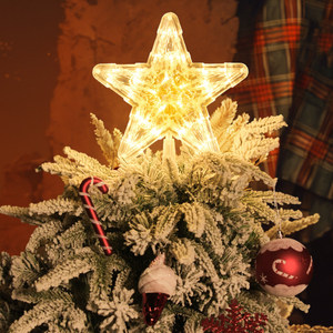 Étoile lumineuse en acrylique pour le sommet de l'arbre de Noël, décoration de fête de Noël - Product Image 3