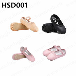 HY, Chaussons <span class=keywords><strong>de</strong></span> ballet pour filles, en cuir véritable, mignons, populaires aux États-Unis, multicolores, avec ceinture élastique <span class=keywords><strong>de</strong></span> qualité, <span class=keywords><strong>chaussures</strong></span> <span class=keywords><strong>de</strong></span> <span class=keywords><strong>danse</strong></span> HSD001 - Product Image 6