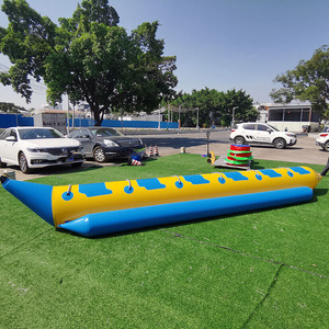 Bateau banane <span class=keywords><strong>gonflable</strong></span> pour <span class=keywords><strong>6</strong></span> <span class=keywords><strong>personnes</strong></span> pouvant remorquer un tube de bateau banane, sports nautiques - Product Image 3