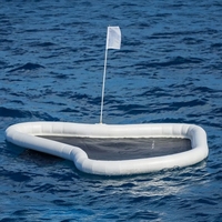 Nouvelle Conception Cible de Golf Gonflable en PVC, Cage d'Entraînement Aquatique avec Drapeau pour Parcs d'Aventures Intérieurs