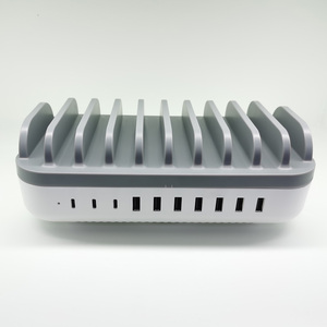 Estación de Carga USB <span class=keywords><strong>Tipo</strong></span> <span class=keywords><strong>C</strong></span> de 10 Puertos para Teléfono Celular, Carga Rápida Universal para el Hogar y Público, 120 W - Product Image 4