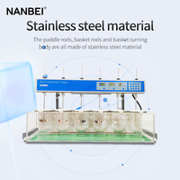 Aparato de prueba de disolución de laboratorio NANBEI, probador de disolución de tabletas