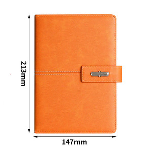 Tùy chỉnh cam PU da Lưu ý cuốn sách công ty Bộ Quà Tặng A5 Tạp Chí bán buôn khuyến mại sang trọng kinh doanh máy tính xách tay thiết lập với bút - Product Image 4