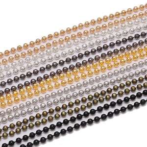 Fabricante personalizado OEM Odm, cuentas de acero inoxidable, cadena de bolas, componente de Metal de moda para mujeres, collar, joyería, fabricación de regalos - Product Image 3