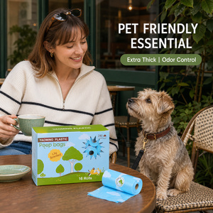 ODM Custom Oxo Biodegradable PE Dog Poop <b>Bags</b> Leak Proof Extra Thick for Travel and Home Use Custom Packaging - Product Image 6