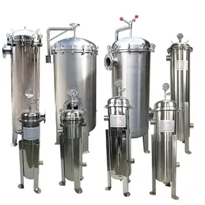 Produttore cinese 205-760L alloggiamento del filtro dell'acqua industriale in acciaio inossidabile alloggiamento del filtro Multi-sacco aperto Flash con filtro 3-16