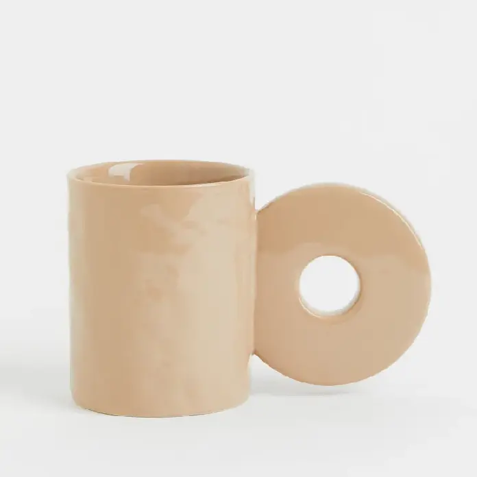 Stoneware Coffee Mugs Simple Style Modern Popular Amazon Hot Sale Line Art Cute Ceramic Mug Tea